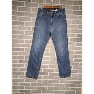 Tommy Hilfiger Mens Straight Leg Rodeo Cowboy Blue Light Wash‎ Jeans Size 33/34